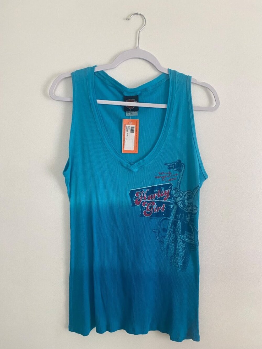 Harley-Davidson Women’s Blue "Harley Girl" Tank Top Myrtle Beach Logo Size XL